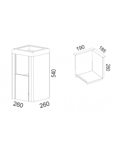 Refrigerated display - Temperature -5°/ +5°C -...