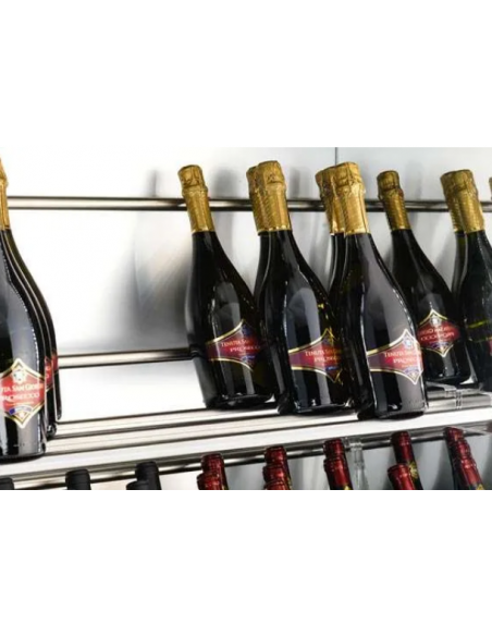 Vetrina vini - Statica - Temperatura +4+18°C - Allestimento interno con tubi in acciaio - cm 61x55x137