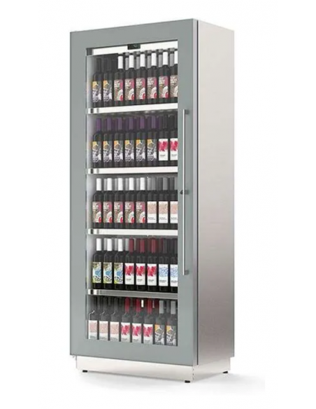 Wine glass - Ventilated - Temperature +4+18°C - Internal fitting with steel tubes - cm 82x55x197 h
