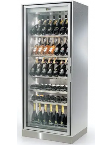 Vitrina de vinos - Ventilado - Temperatura +4+18°C - Capacidad 583 lt - A una cara - cm 84 x 67 x 200 h