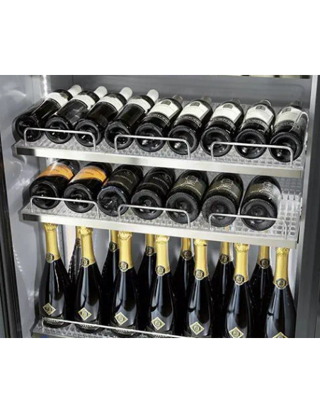 Vetrina vini - Ventilata - Temperatura +4+18°C - Capacità 517 lt - Bifacciale - cm 84 x 62.5 x 200 h