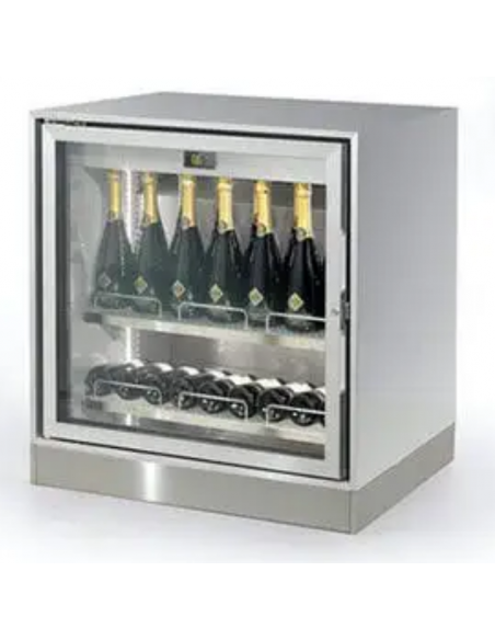 Vetrina vini - Ventilata - Temperatura +4+18°C - Capacità 228 lt - Bifacciale - cm 84 x 62.5 x 88 h