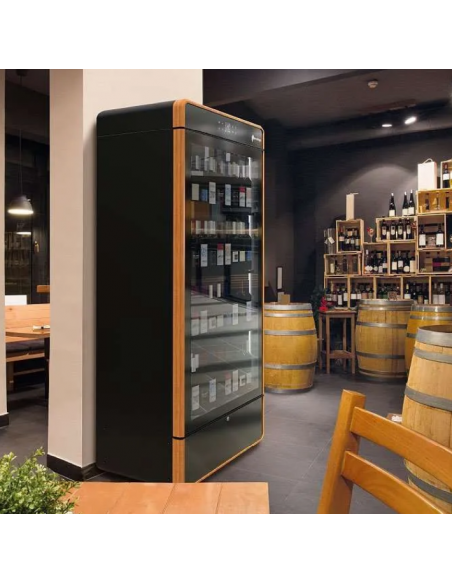 Vitrina de vinos - Refrigeración Estático - Temperatura +4+18°C - cm 120 x 59,8 x 196,6 h