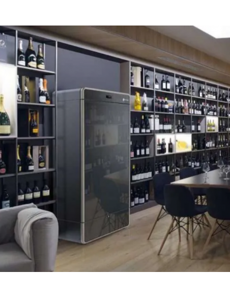 Vetrina vini - Ideale per bottiglie di Bordeaux - Ventilata - Temperatura +12+18°C - cm 82 x 55.6 x 196.6 h