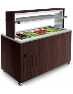 Espositore buffet - Temperatura +2 +7 °C - Top al quarzo...