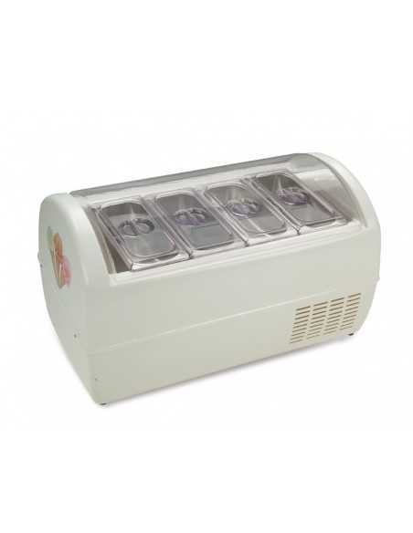Ice cream display - Max capacity 8 tanks - Temperature-15°-18°C - Cm 92.5 x 50.5 x 62 h