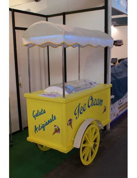Expositor para helados - Capacidad max 8 tarrinas - Temperatura-15°-18°C - Cm 92.5 x 50.5 x 62 h