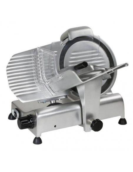Affettatrice professionale - Lama ø 250 mm - Capacità  di taglio 195 x 145 (±5) mm - Monofase V230 - cm 47.5 x 41 x 36.5 h