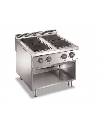 Cucina elettrica - N.4 piastre - Vano aperto -...