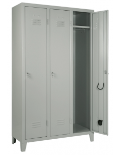 Locker - Monobloc structure - N. 3 places - cm 103 x 50 x...