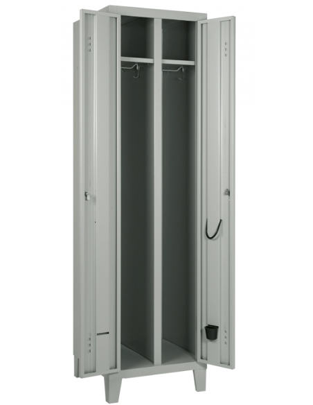 Armadio spogliatoio -  Struttura monoblocco - N.2 posti - cm 50 x 50 x 180 h