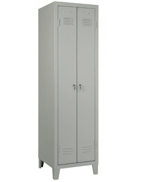 Taquilla vestuario - Estructura de una pieza - N.2 plazas - cm 50 x 50 x 180 h