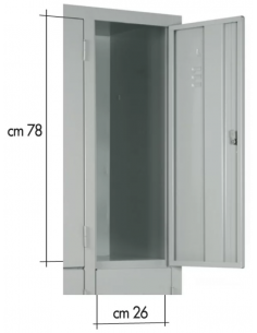 Locker - Monobloc structure - N. 4 compartments - cm 70 x... 2
