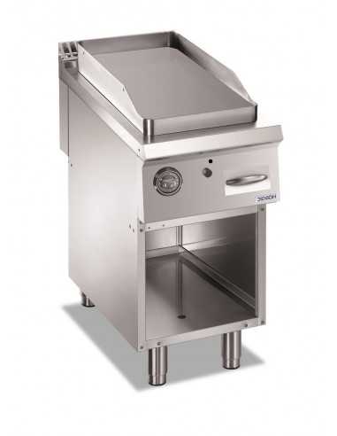 Fry top - Gas - Piastra liscia - Potenza kW 8 -...