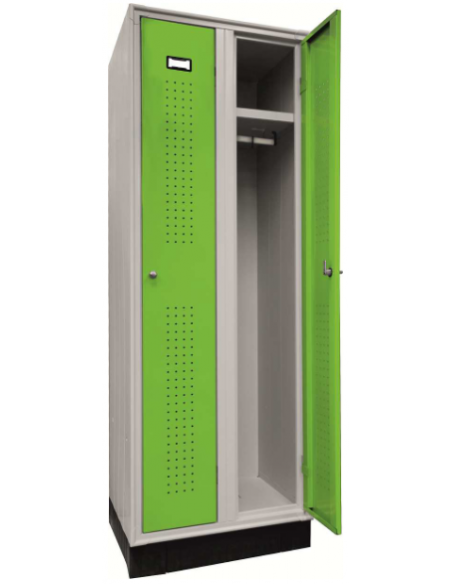Taquilla - 2 puertas - Estructura de chapa de acero - cm 60 X 50 X 175h