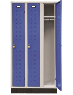 Locker - 3 doors - Steel sheet structure - cm 90 X 50 X 175h