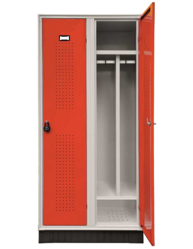 Locker - Internal partition - 2 doors - Steel...