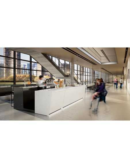 Banco bar e retrobanco con espositore gelato -cm L 350 x P 232,5 x h 95.1