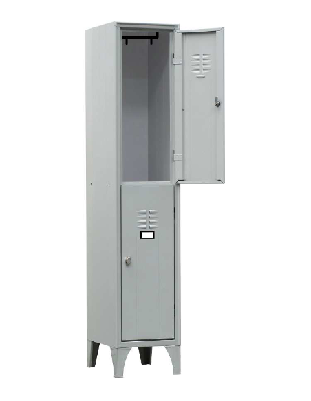 Armadi spogliatoio sovrapposti - 2 ante - Struttura in lamiera di acciaio - cm 35 X 35 X 180h