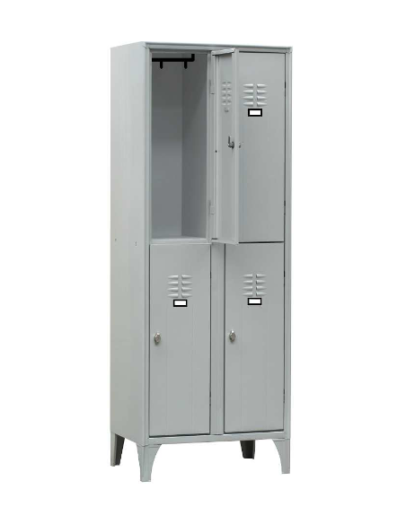 Armadi spogliatoio sovrapposti - 6 ante - Struttura in lamiera di acciaio - cm 105 X 35 X 180h