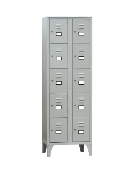 Armadi casellari - 10 vani - Struttura in lamiera di acciaio - cm 60 X 50 X 180h