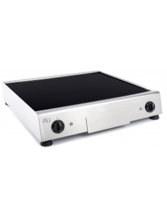 Electric glass ceramic fry top with smooth top cm 59.2 x 47.8
