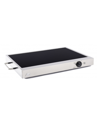 Fry top elettrico in vetroceramica con piano liscio cm 48.7 x 31.7