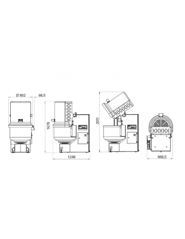 Kneader diving arms - Kneader (min/max) kg...