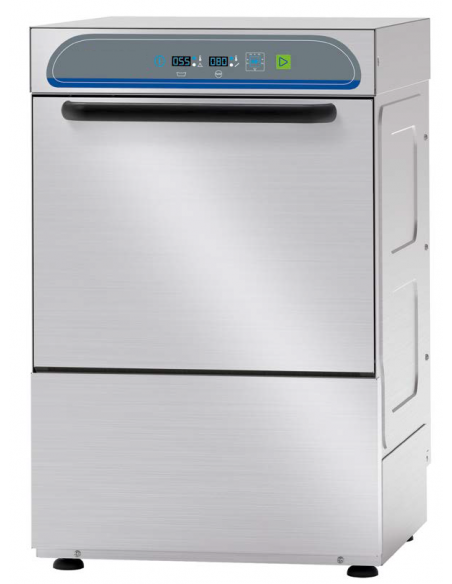 Lavabicchieri elettronica - Pompa di scarico - Cesto rotondo Ø cm 40 - Altezza max cm 27.5 - cm 47 x 53.5 x 71h
