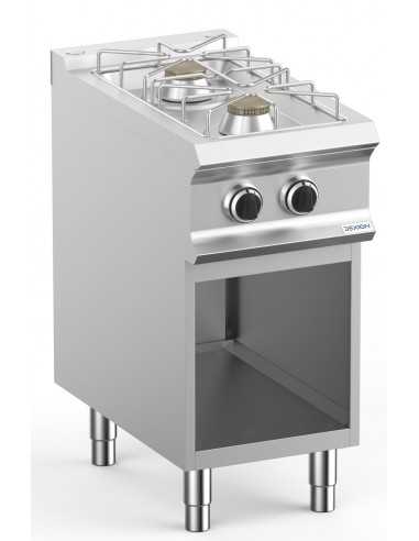 Gas cooker - No. 2 fires - Power kW7 + 7 - Open...