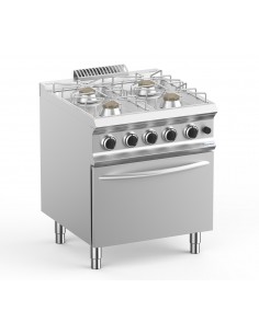 Gas cooker - No. 4 fires - Power kW 5.5 - Gas furnace -...