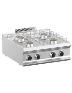 Gas cooker - No. 4 fires - Power burners kW 5.5 - Support...