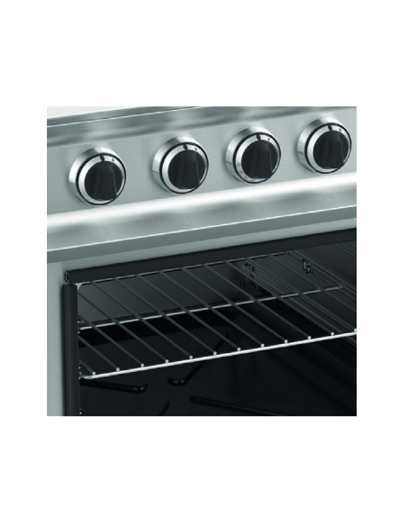 Cucina gas - N. 4 fuochi - Potenza 2 x kW + 7 2 x kW 11 - Forno elettrico - Potenza forno kw 6 - Cm 80 x 90 x 85 h