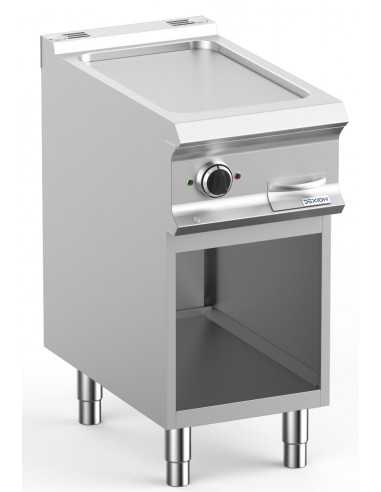 Fry top - elettrico - Piastra liscia cromata -...