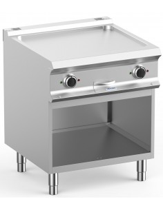 Fry top - elettrico - Piastra liscia cromata - Potenza kW...