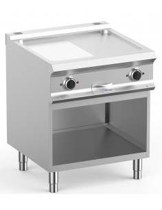 Fry top - elettrico - Piastra 1/2 liscia 1/2 rigata...