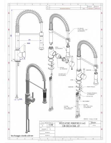 Tap single hole - Swivel barrel - Double jet...
