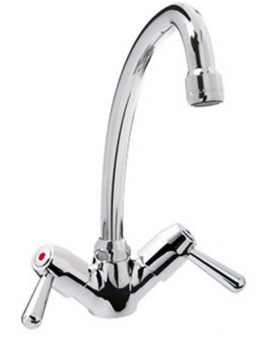 Miscelatore mono foro - Canna a "U" -...