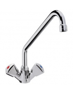 Tap single hole - Canna a "C" - Dimensions cm Ø 1.8 x 25 cm