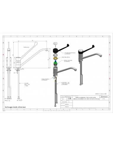 Miscelatore mono foro - Leva clinica in...