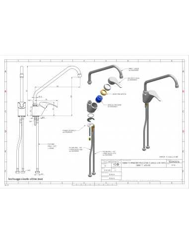 Tap single hole - swivel barrel "C"- Dimensions...