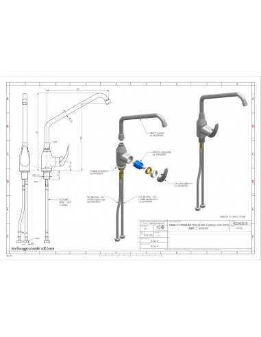 Miscelatore mono foro - Canna girevole "C"-...