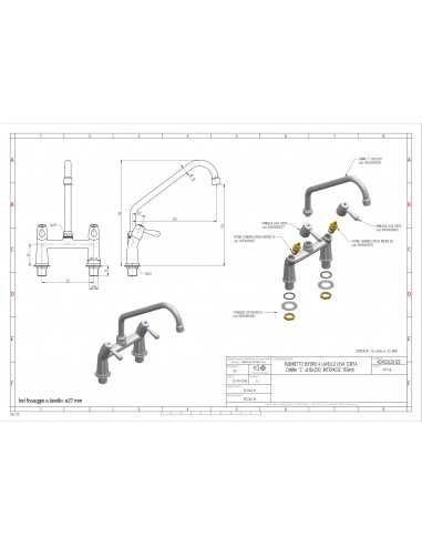 Miscelatore biforo - Canna girevole "C"-...
