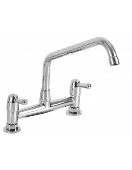 Miscelatore biforo - Canna girevole "C"- Interasse 203.20 mm - Dimensioni cm Ø 2 x 25