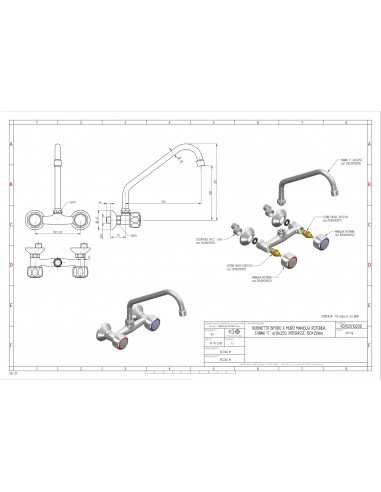 Tap biforo - Wall - Swivel barrel "C"-...