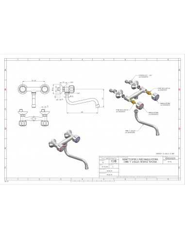 Tap biforo - Wall - Swivel barrel "S"-...