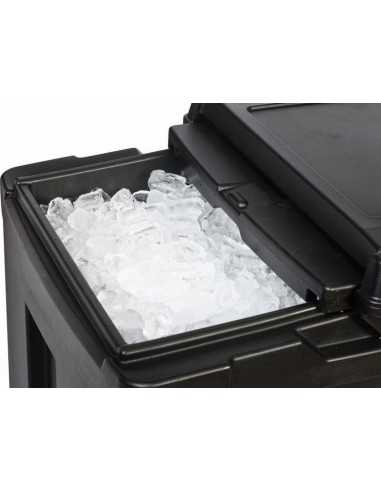 Polyethylene ice bucket trolley - Capacity 125...