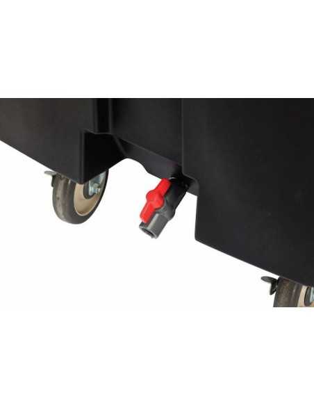 Carrello portaghiaccio in polietilene - Portata 125 litri ( 80 kg) - Con rubinetto - cm 61 x 96.5 x 74.5 h