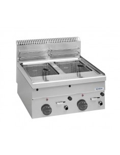 Friggitrice gas - N.2 vasche - Capacità  vasche litri 8 +...