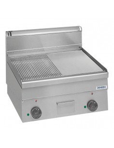 Fry top electric - Plate 1/2 smooth 1/2 striped - Power...